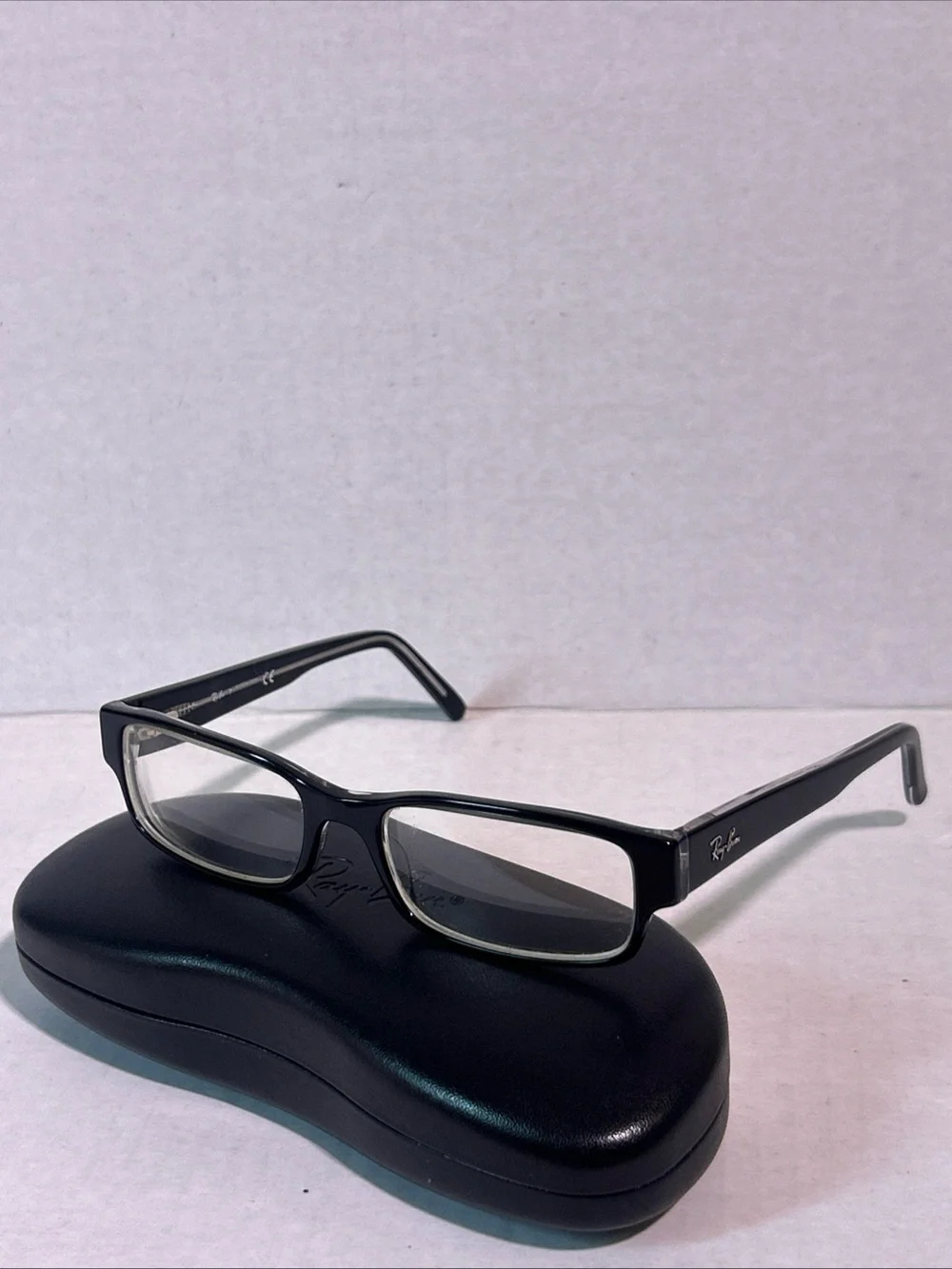 Ray Ban RB5069 2034 Black Rectangle Eyeglasses 53-17 140 W/Case